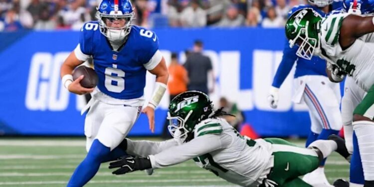 New York Jets vs New York Giants Match Player Stats