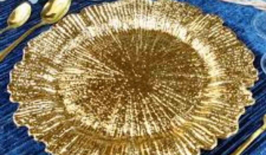 gold charger plates
