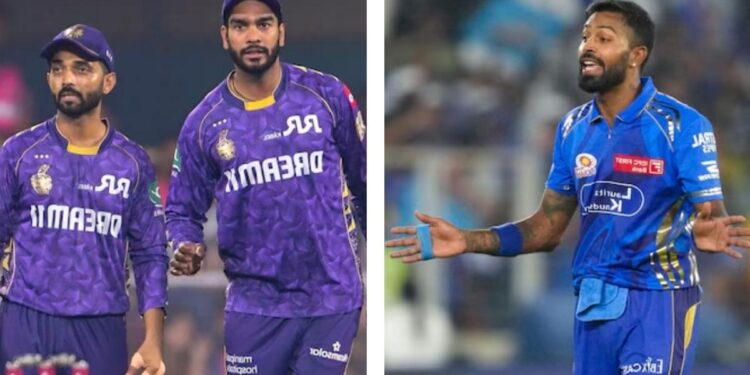 kolkata knight riders vs mumbai indians match scorecard